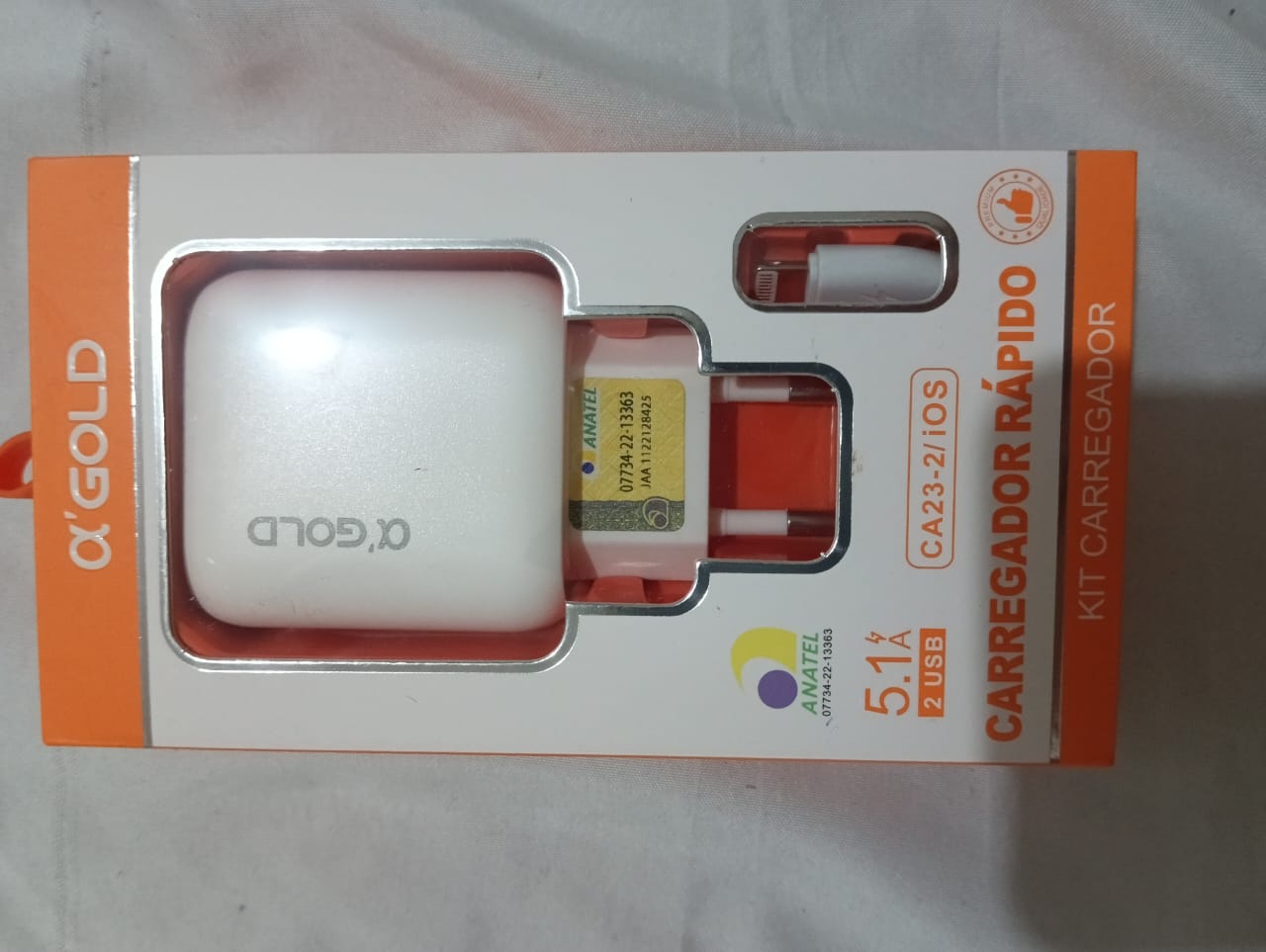 Kit Carregador A'Gold CA23-2